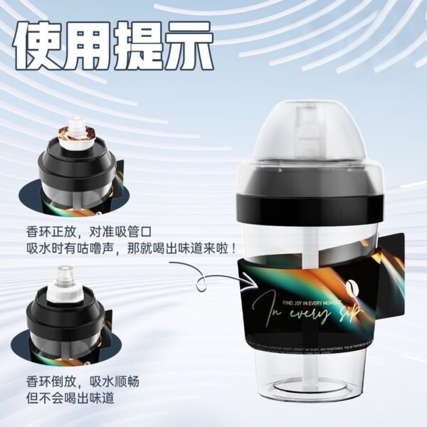 Angie· AromaCup香環白水喝出果汁玩味萃香環水杯便攜飲料氣味吸管 - 图片 11