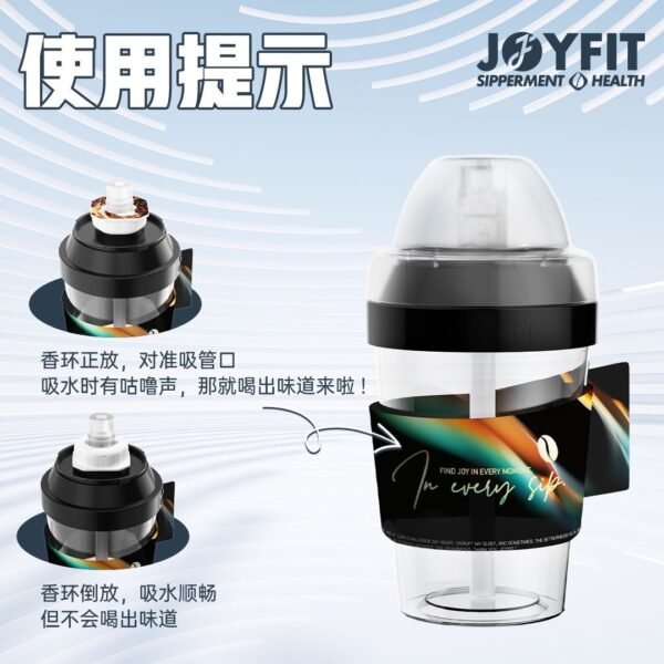 Angie· AromaCup香環白水喝出果汁玩味萃香環水杯便攜飲料氣味吸管 - 图片 5