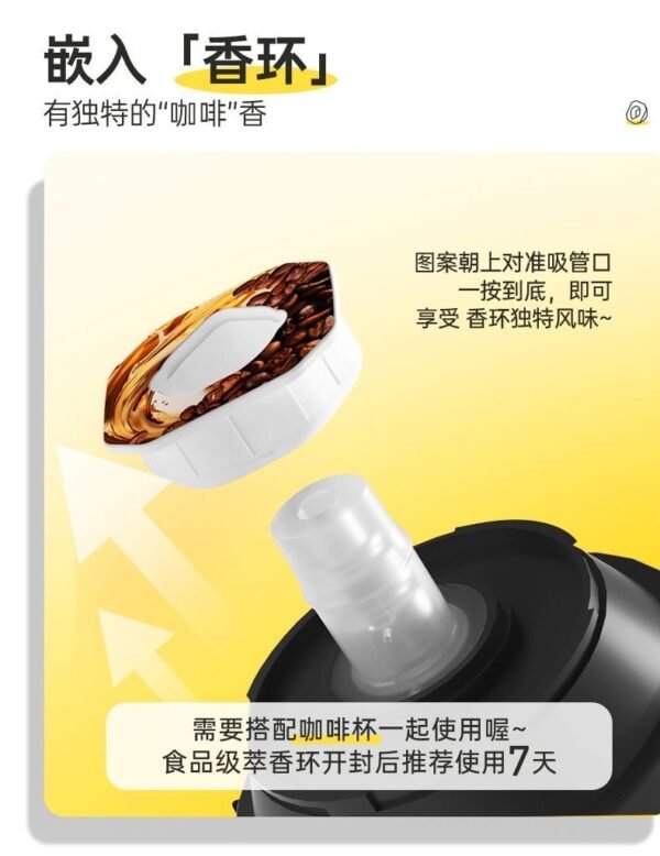 Angie· AromaCup香環白水喝出果汁玩味萃香環水杯便攜飲料氣味吸管 - 图片 3