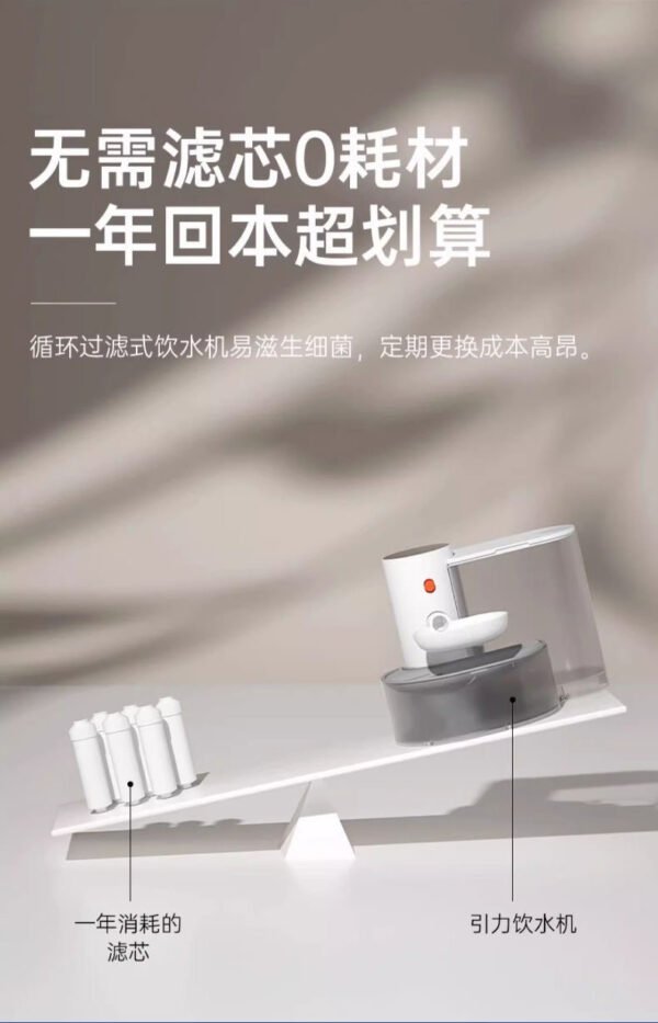 Angie·傾倒式飲水機貓狗飲水機貓咪自動餵水寵物貓飲水器定時餵水器 - 图片 2