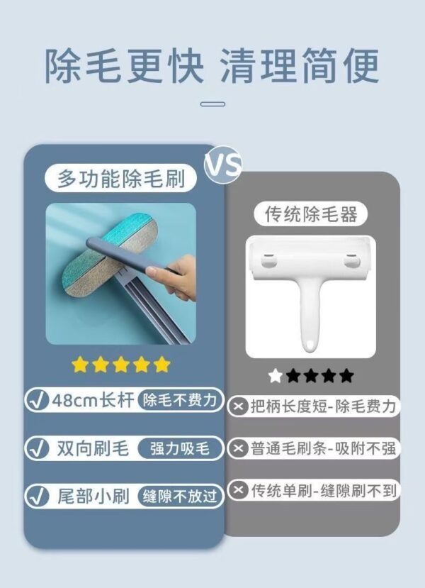 Angie·DeShed Pro貓毛清理床上寵物除毛器家用去貓毛乾濕兩用刷毛器多功能粘毛器 - 图片 9