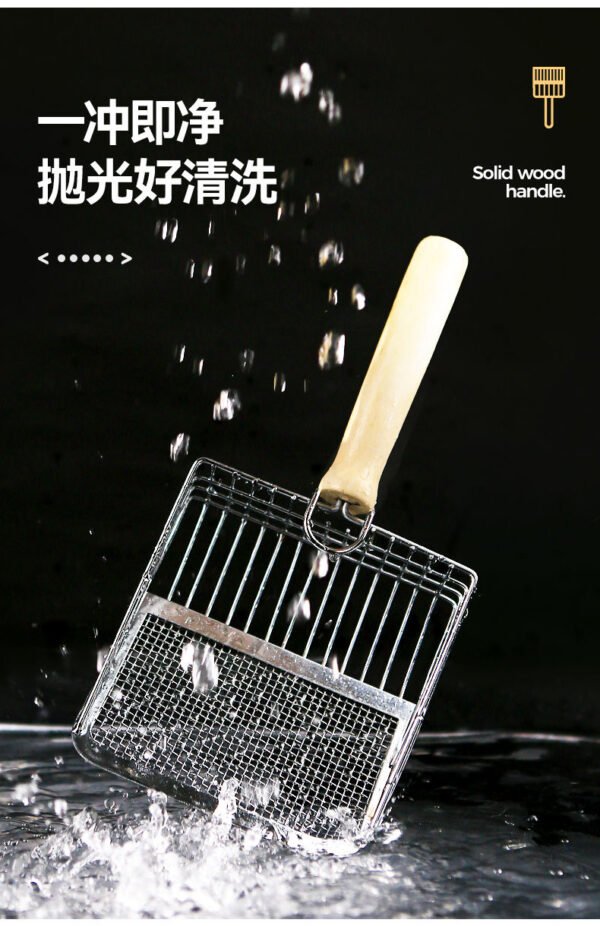 Angie·LitterHero金屬大號豆腐小孔二合一貓咪鏟子神器非不鏽鋼細孔膨潤土礦砂沙貓 - 图片 10