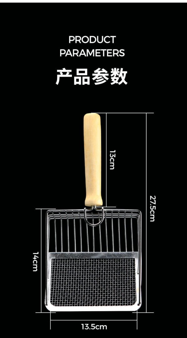 Angie·LitterHero金屬大號豆腐小孔二合一貓咪鏟子神器非不鏽鋼細孔膨潤土礦砂沙貓 - 图片 11