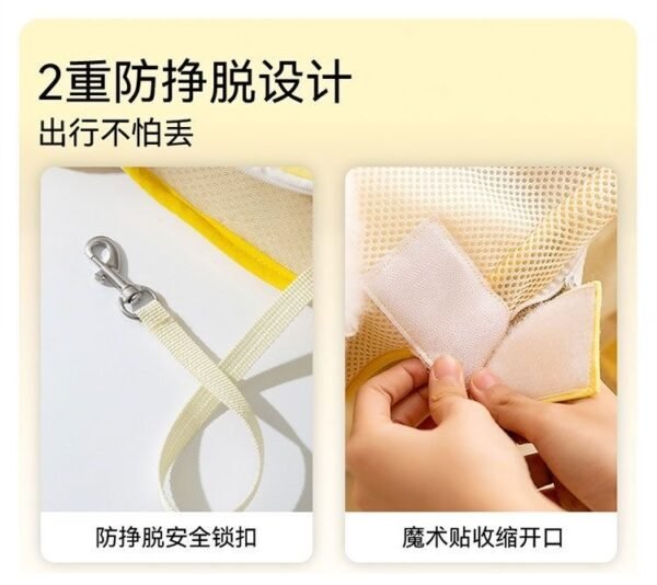 Angie·狗狗外出寵物背包雙肩背帶小狗胸前貓咪胸前包前抱式背包 - 图片 9
