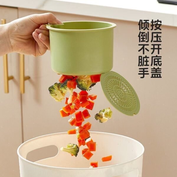 Angie.可掛式水槽洗菜過濾收納家用殘渣置物架瀝水廚房食物殘渣發完 - 图片 2