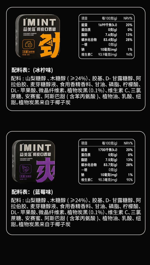 Angie.I'MINT口香糖無糖木糖醇清爽持久清新口氣上班開車約會常備 - 图片 13